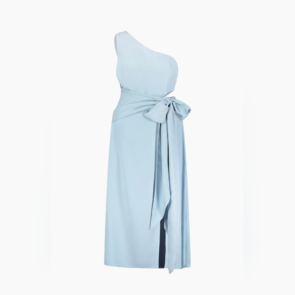 BCBG MAXAZRIAOne-Shoulder Cut-Out Bow Gown Size 8